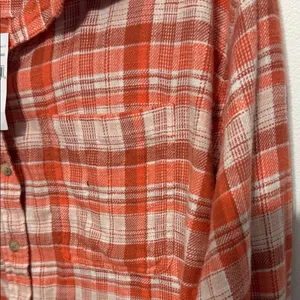 American Eagle Flannel Plaid Button-Up Shirt NWT thumbnail 5