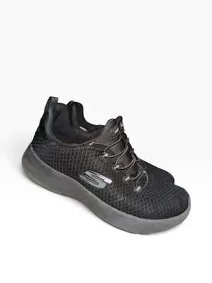 Skechers black slip on shoes thumbnail 7