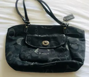 Coach Neatly used Hand bag.See pictures for measurements thumbnail 1
