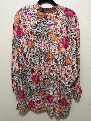 Intimately Free People Slinkin Floral Kimono Robe Wrap Cover Up Medium thumbnail 4