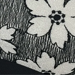 Vintage 70’s Leslie Fay Black and White Floral Maxi Dress S thumbnail 6