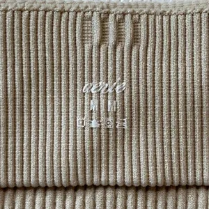 Aerie Ribbed O Ring Cutout Crop Top Beige Short Sleeve Size M thumbnail 4