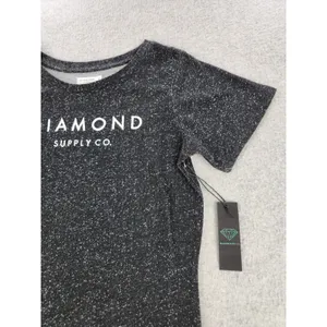Diamond Supply Co. Women's Logo Shirt Top Black Speckle‎ Skateboarding Sz SMALL thumbnail 2