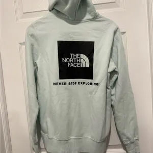 The North Face 2 Sided Hoodie Mint Green Size Medium. thumbnail 4