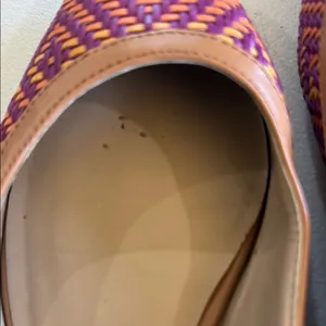 Sole Society Women's Purple and Tan Flats thumbnail 5