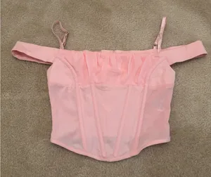 I Am Gia Pink Corset Top thumbnail 1