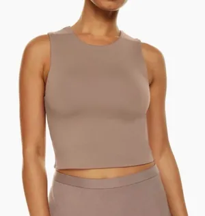 Aritzia Babaton Contour muscle tank top Taupe minimalist classic essential XS thumbnail 1
