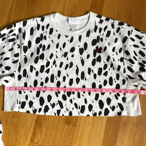 Champion Reverse Weave Dalmatian Print Cropped Sweatshirt Women’s Small S thumbnail 8