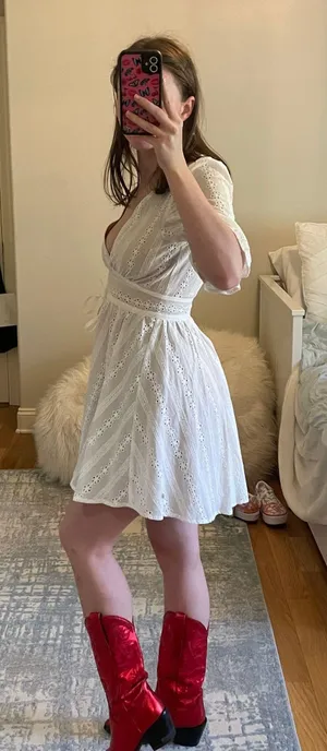 For Love & Lemons White Lace Dress thumbnail 2