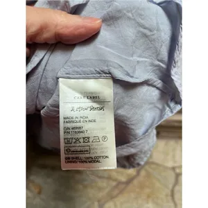 & 0ther Stories Puff Sleeve Light blue Organic Cotton Eyelet Dress 12 thumbnail 7