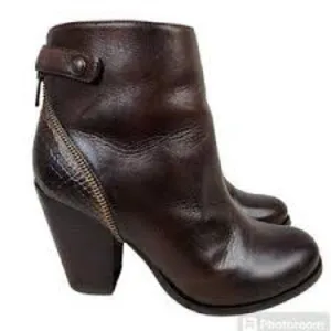 Arturo Chiang Brown Hayden Booties Size 6.5 B56‎ thumbnail 1