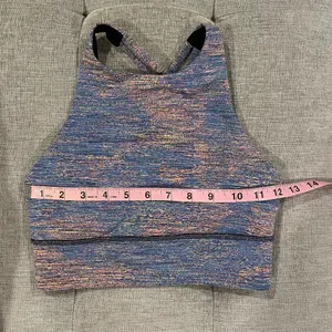 Lululemon Energy Bra High-Neck Longline Spectral Fusion Size 4 thumbnail 5