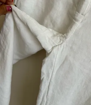 Abercrombie & Fitch White Linen Lined Blend Trousers Pant Size 27/4 thumbnail 5