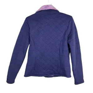 The North Face quilted jacket coat fitted purple osito lined two tone large thumbnail 2
