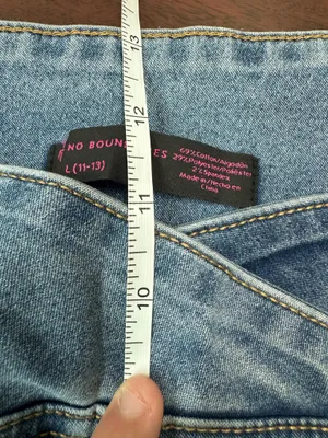 No Boundaries V-Waist Pull On Jeans Size Large (11-13) thumbnail 10
