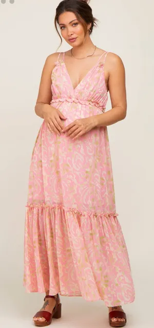 Aemi + Co maternity dress Pink Size L thumbnail 1