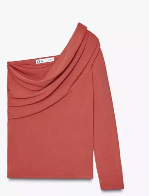 Zara draped knit sweater new with tags medium thumbnail 1