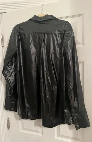 Style to Moon Leather Jacket Black Size M thumbnail 3