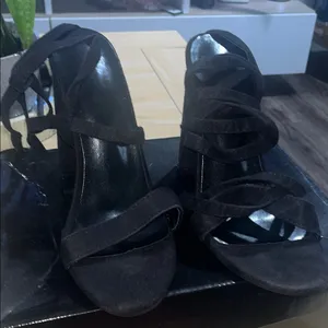 SHEIN Black Strappy Heels thumbnail 1