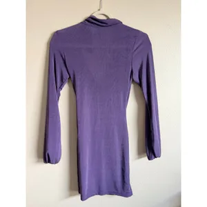 Princess Polly‎ Purple Long Sleeve Ruched Ring Detail Mini Dress Size 2 thumbnail 3