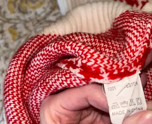Red Houndstooth Vest Size M thumbnail 4