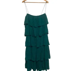 Anthropologie Blue tiered Midi dress size XL NWT thumbnail 5