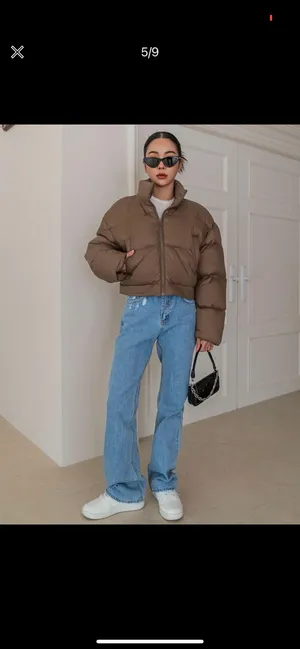 SheIn Brown Puffer Jacket thumbnail 5