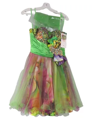 Let’s Fashion XS Colorful Formal Homecoming Dress Knee Length Multicolor Sequins thumbnail 1