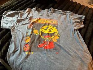 Pac-Man Short Sleeve Graphic Tee — Blue thumbnail 3