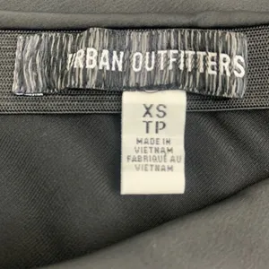 Urban Outfitters Women's XS Black High Waisted Midi Skirt Side Zip Grunge Office thumbnail 7