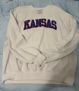 White Kansas Sweatshirt thumbnail 1
