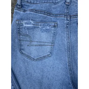 American Eagle Women's Stretch Mom Jeans Straight Leg SZ 4‎ Distressed thumbnail 12