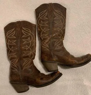 Ariat Women’s Sheridan Western Boots Leather Vintage Bomber Cowboy - Size 5.5 thumbnail 1