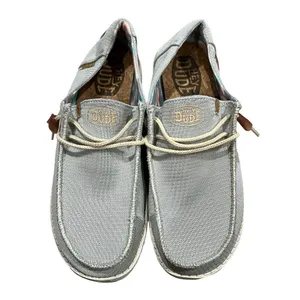 Hey Dude Women's Wendy Knit Cloud Gray Slip-On Sneakers Size 11 thumbnail 3