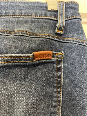 Joe's Jeans Deep Blue flawless the mustang Flared Wide-Leg Jeans size 28. thumbnail 8