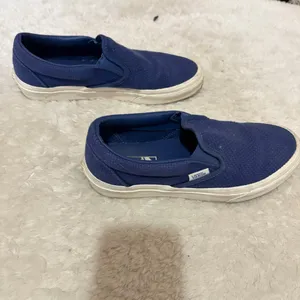 Vans unisex classic Navy Slip-On Shoes size 7 1/2 thumbnail 5