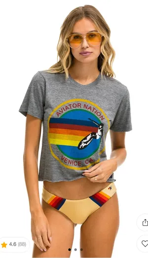 Aviator Nation Boyfriend Tee Logo thumbnail 1