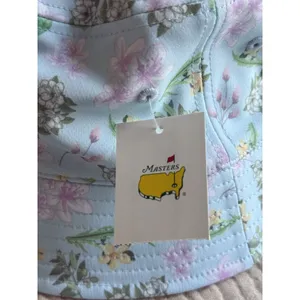 Masters Tournament 2026 Reversible Floral Print / White Logo Bucket Hat NWT thumbnail 4