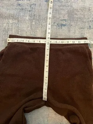 Auden Brown Cozy Faux Shearling Fleece Teddy Jogger Pants Small thumbnail 5