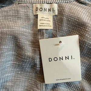 Anthropologie Donni Sandwash Cardigan Open Front Duster Ribbed Neutral Gray NEW One Size thumbnail 7