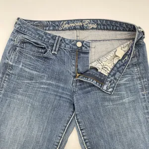 Y2K American Eagle Womens True Boot Jeans Size 6 Low Rise Stretch Indie McBling thumbnail 8