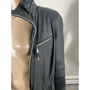 Weatherproof Jacket Black Removable Hood Zip Front Womens Midi Coat M‎ B-R thumbnail 2