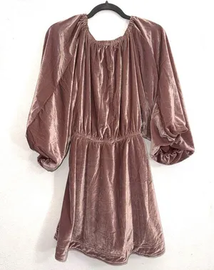 NEW FREE PEOPLE Portia Velvet Mini In Winter Bloom Size Medium thumbnail 12