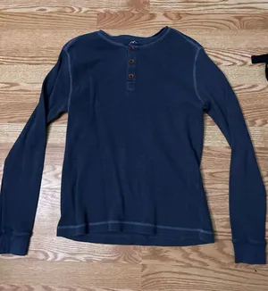 The Mountain Blue waffle knit long sleeve thumbnail 1