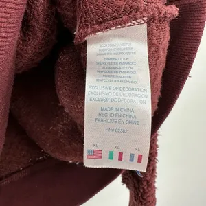 Champion authentic‎ athletic wear size XL hoodie sweatshirt sherpa purple thumbnail 5