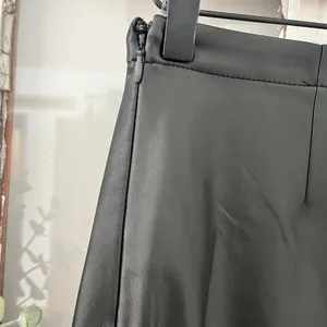 NWT GAP Mini Faux Leather Skirt‎ Size XS Side Zip A Line thumbnail 4