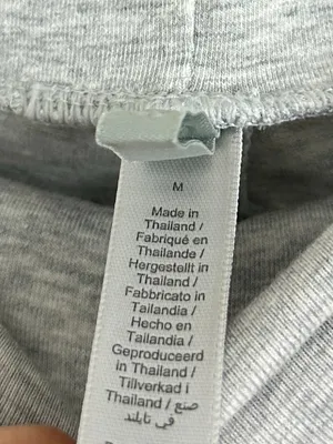 SKIMS Foldover Pants in Light Heather Grey Size Medium thumbnail 5