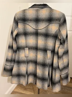 Stetson Women’s Western Plaid Double Breasted Wool Blend Jacket S thumbnail 5