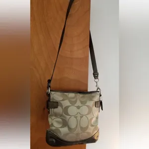 Coach Tan and Brown Crossbody Bag thumbnail 4