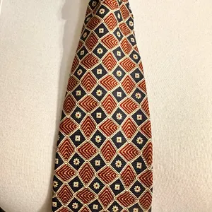 Geoffrey Beene Tie Geometric Multicolor Silk Necktie Classic USA Made Office thumbnail 2